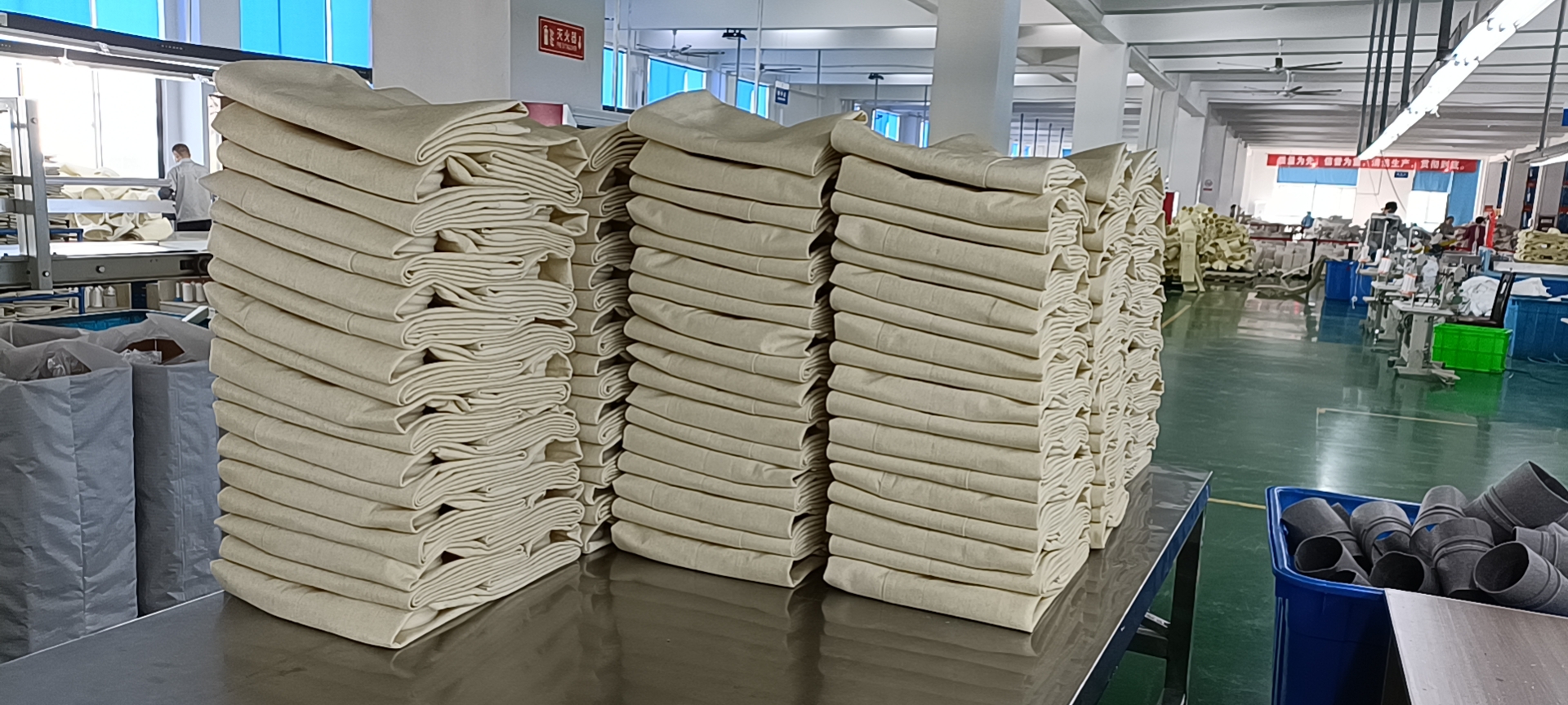 Testing requirements for air dust filter bags before delivery 
